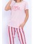 8275 Summer Toz Somon Kadın Slim Fit Homewear 3