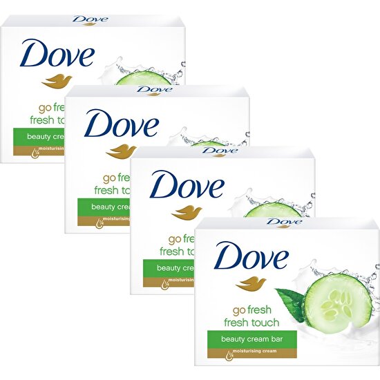 Dove Beauty Cream Bar Güzellik Sabunu Salatalık ve Yeşil Çay Ferahlığı 100 gr X4 Adet