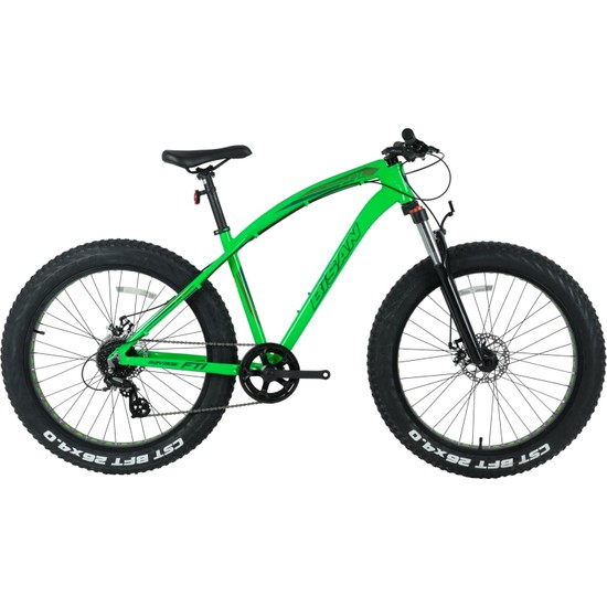 Bisan Savage Ft1 Fatbike Altus (Yeşil-Siyah)
