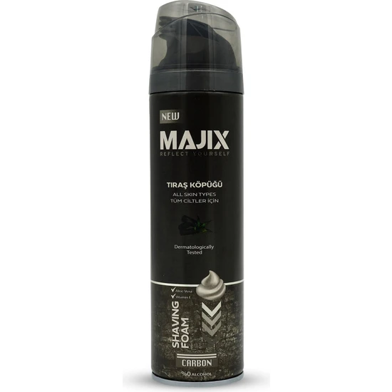 Majix Tıraş Köpüğü Carbon 200 ml