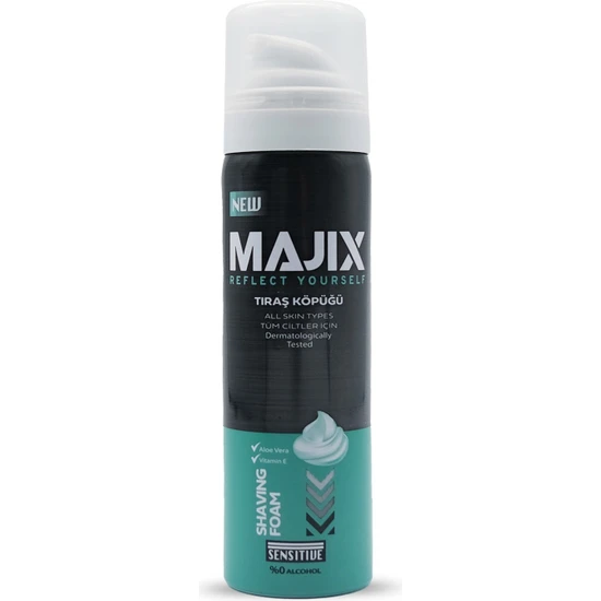 Majix Tıraş Köpüğü Sensitive 50 ml