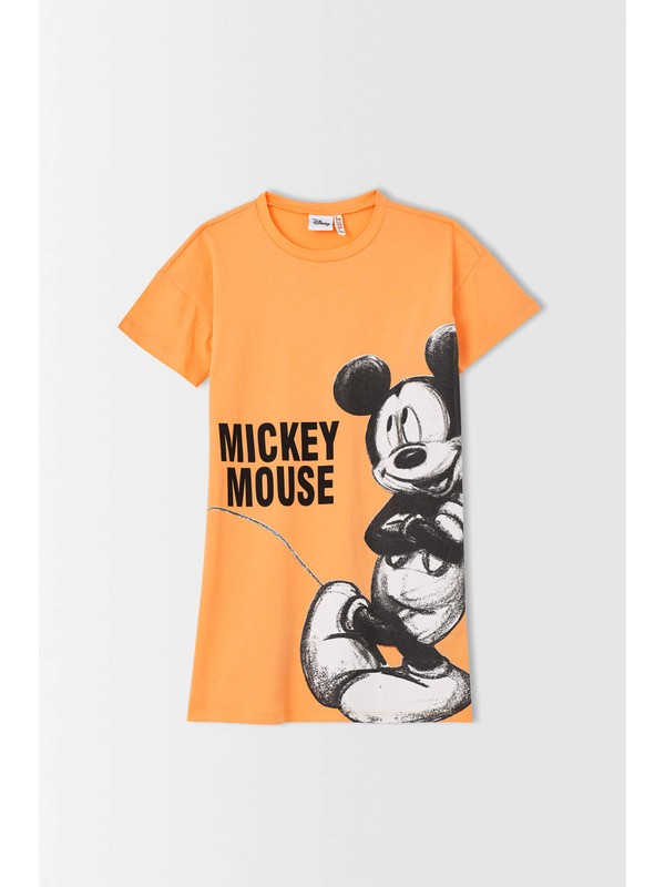 DeFacto Kız Çocuk Minnie Mouse Lisanslı Kısa Kollu Tişört Elbise U4824A621SM