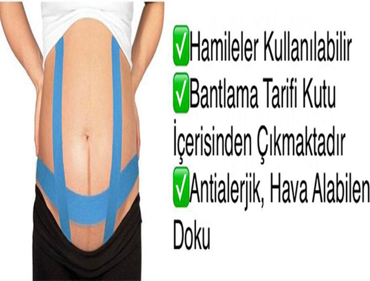 İnobag Göbek Destekleyici Bant Mavi Renk