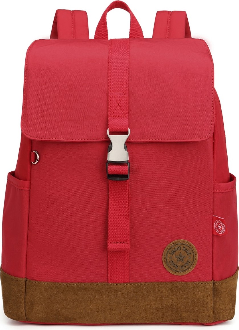 Smart Bags Süet Tabanlı Kumaş Kadın Sırt Çantası 3092 Yeşil