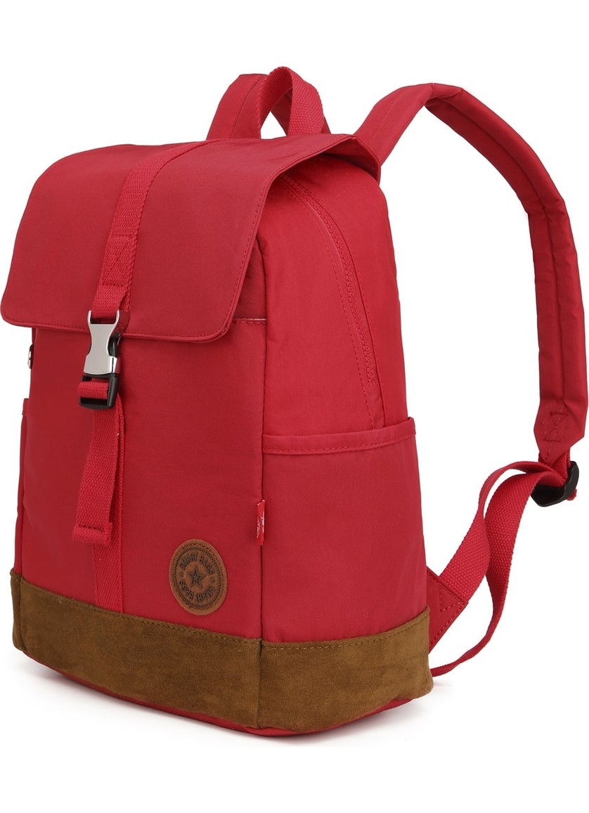Smart Bags Süet Tabanlı Kumaş Kadın Sırt Çantası 3092 Yeşil görsel 2