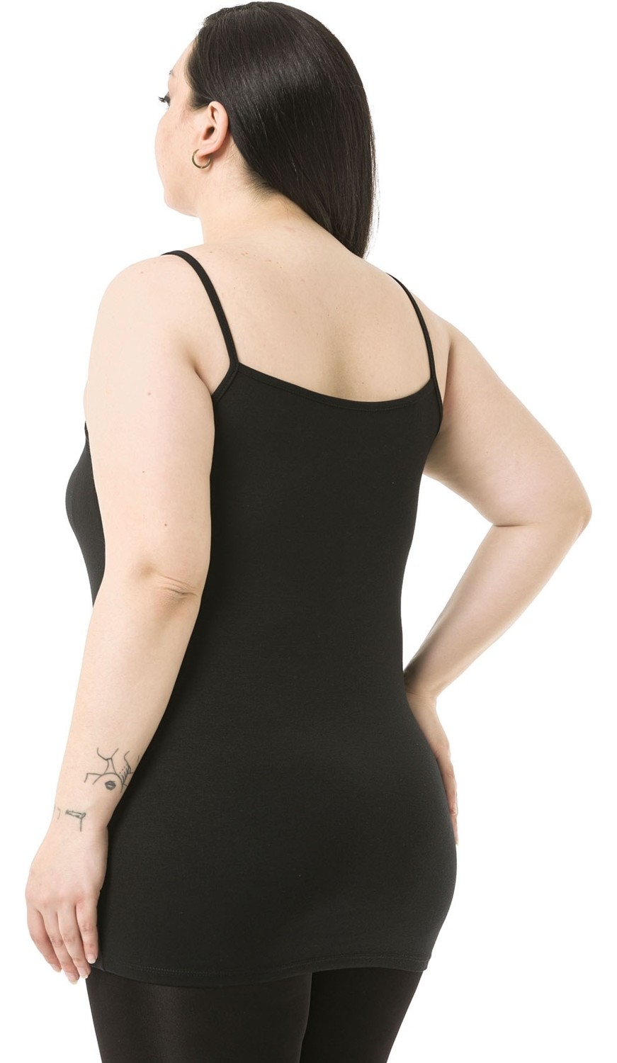 Disentis Modest Büyük Beden Ip Askılı Viskon Bordo Body görsel 4