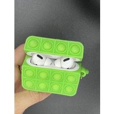 Bilişim Akademi Airpods Pro Kılıf Silikon Pop It Stres Yumuşak Silikon Kulaklık Kılıfı