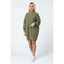 Vigoss Jeans Kadın Balıkçı Yaka Uzun Sweatshirt 13340-00324