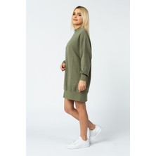 Vigoss Jeans Kadın Balıkçı Yaka Uzun Sweatshirt 13340-00324