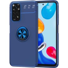 Mobaxaksesuar Xiaomi Redmi Note 11S Global Kılıf Yüzüklü Magnetli Ravel Case Kapak