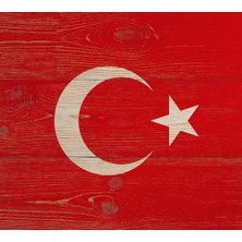 Orhun Store Türk Bayrağı  3D Poster - 3 Boyutlu Tek Parça Duvar Kağıdı