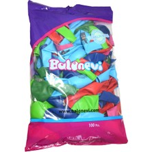 Elasya Hediyelik LPJ3943 Balonevi, Pj Masks, 12'' Baskılı Pastel Balon 100'LÜ Paket