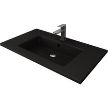 Bocchi Milano Etajerli Lavabo 100 cm Mat Siyah 1105-004-0126