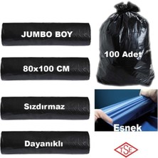 Mçb Group Jumbo Boy Rulo Çöp Poşeti 80x110 cm Çöp Torbası 10'lu x 10 Paket