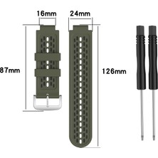 ZH Store Garmin Yaklaşımı İçin S2 / S4 Silikon Kordonlu Saat (Yurt Dışından)
