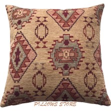 Pillows Store Kilim Desenli Safran Kırlent Kılıfı  45CM*45CM