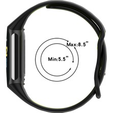 ZH Store Fitbit Charge 5 İçin Çift Renkli Metal Toka Delik Silikon Saat Kayışı (Yurt Dışından)