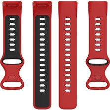 ZH Store Fitbit Charge 5 İçin İki Renkli Silikon Kordonlu Saat (Yurt Dışından)