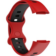 ZH Store Fitbit Charge 5 İçin İki Renkli Silikon Kordonlu Saat (Yurt Dışından)