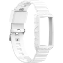 ZH Store Fitbit Charge 4 İçin Silikon Tek Vücut Zırhı Saat Kayışı Şeffaf (Yurt Dışından)