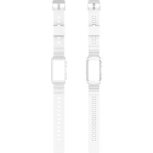 ZH Store Fitbit Charge 4 İçin Silikon Tek Vücut Zırhı Saat Kayışı Şeffaf (Yurt Dışından)