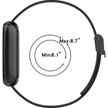 ZH Store Fitbit Luxe Klipsli Metal Kordonlu Saat İçin (Yurt Dışından)