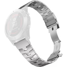 ZH Store Garmin Fenix 6 İçin 22 mm. Titanyum Alaşımlı Kordonlu Saat Gümüş Rengi (Yurt Dışından)