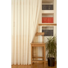 Massarelli Nopeli Keten Tül Krem 1-2 Seyrek Pile 100x260