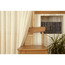 Massarelli Nopeli Keten Tül Krem 1-3 Sık Pile 100x260