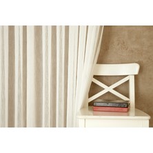 Massarelli Nopeli Keten Tül Ekru Pilesiz 100x260