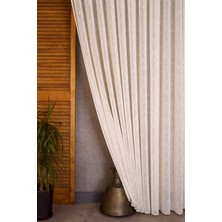 Massarelli Viskonlu Şantuklu Tül Şampanya  1-2 Seyrek Pile 100x260