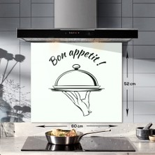 Decorita Cam Ocak Arkası Koruyucu | Bon Appetit - Servis | 52cm X 60cm