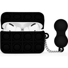 Bilişim Akademi Airpods Pro Kılıf Silikon Pop It Stres Yumuşak Silikon Kulaklık Kılıfı