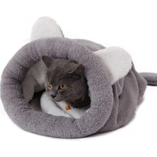 Bobi Kedi Yatağı Evcil Hayvan Kedi Minderi Yumuşak Kedi Tüneli Uyku Tulumu Yatak Kulübesi
