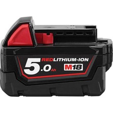 Milwaukee Akü M18B5 Redlithium-Ion 18V. 5,0AH Mılwaukee