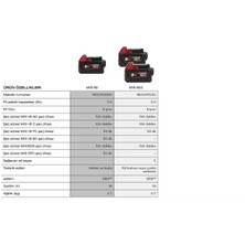 Milwaukee Akü M18B5 Redlithium-Ion 18V. 5,0AH Mılwaukee