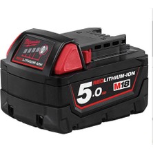 Milwaukee Akü M18B5 Redlithium-Ion 18V. 5,0AH Mılwaukee