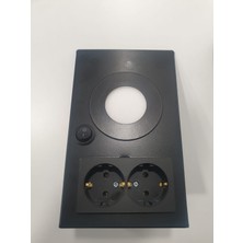 Piramit Siyah Tezgah Altı