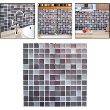 Vonluxe Duvar Kiremit Sticker Ev Banyo Mutfak Dekor Için Su Geçirmez Duvar Kağıdı B (Yurt Dışından)