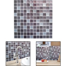 Vonluxe Duvar Kiremit Sticker Ev Banyo Mutfak Dekor Için Su Geçirmez Duvar Kağıdı B (Yurt Dışından)