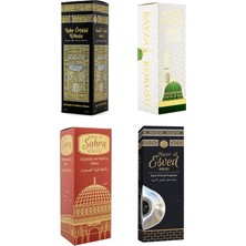 Esved Kabe Örtüsü Kokusu Medine Ravza Kokusu Kubbetül Sahra Kokusu ve Hacerül Esved Kokusu Sprey 400 Ml.