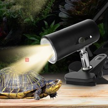 F Fityle Kaplumbağa Basınç Lambası, Uva Uvb Ampul, Isı Spot Sürüngen Işık Akvaryum Dönebilen Klip 1 (Yurt Dışından)