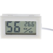 Cynthia Prob Beyaz Prob ile LCD Dijital Sürüngen Termometre Higrometre (Yurt Dışından)