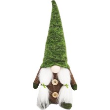 Ashley Paskalya Yeşil Şapka Gnome Bahar Gnomes Paskalya Tatil Ev Dekorasyon Gnome Peluş El Yapımı Isveç Tomte Elf - Kadın (Yurt Dışından)