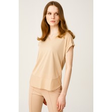 On V Yaka Kısa Kol Bluz