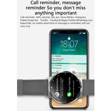 Chronus Akıllı Saatler, 1.3 Inç Dokunmatik Ekranlı Spor Izleyici Bluetooth Çağrı Müzik Kontrolü, Adımsayar Kalori Sayacı, Erkekler Kadınlar Için Su Geçirmez Akıllı Saat (Gümüş) (Yurt Dışından)