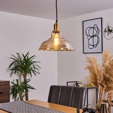 Riolight  Retro Bal Tekli Cam Sarkıt Çap: 28CM