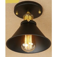 Riolight Retro,rustik,vintage 1xe27 duylu siyah Metal Plofonyer avize