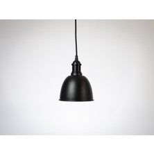 Riolight Retro,rustik,vintage 1xe27 duylu siyah Tekli Metal Sarkıt avize