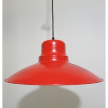 Riolight retro,vintage,modern mutfak,oda,vintage kırmızı 1xe27 metal sarkıt avize çap:37cm